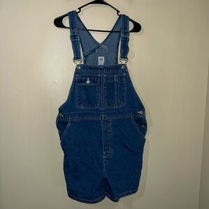 Gap Denim Overalls women’s large dark wash